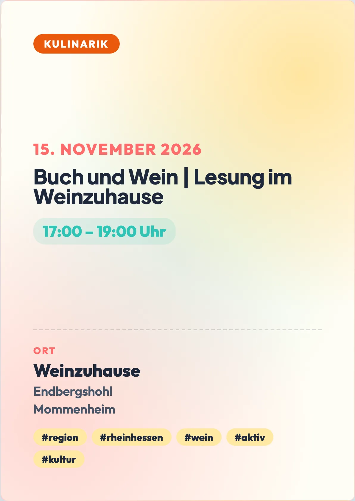 Veranstaltungsflyer