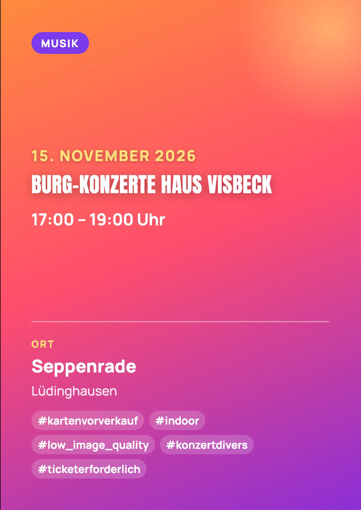 Veranstaltungsflyer