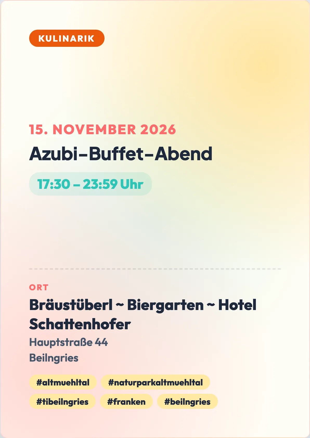 Veranstaltungsflyer