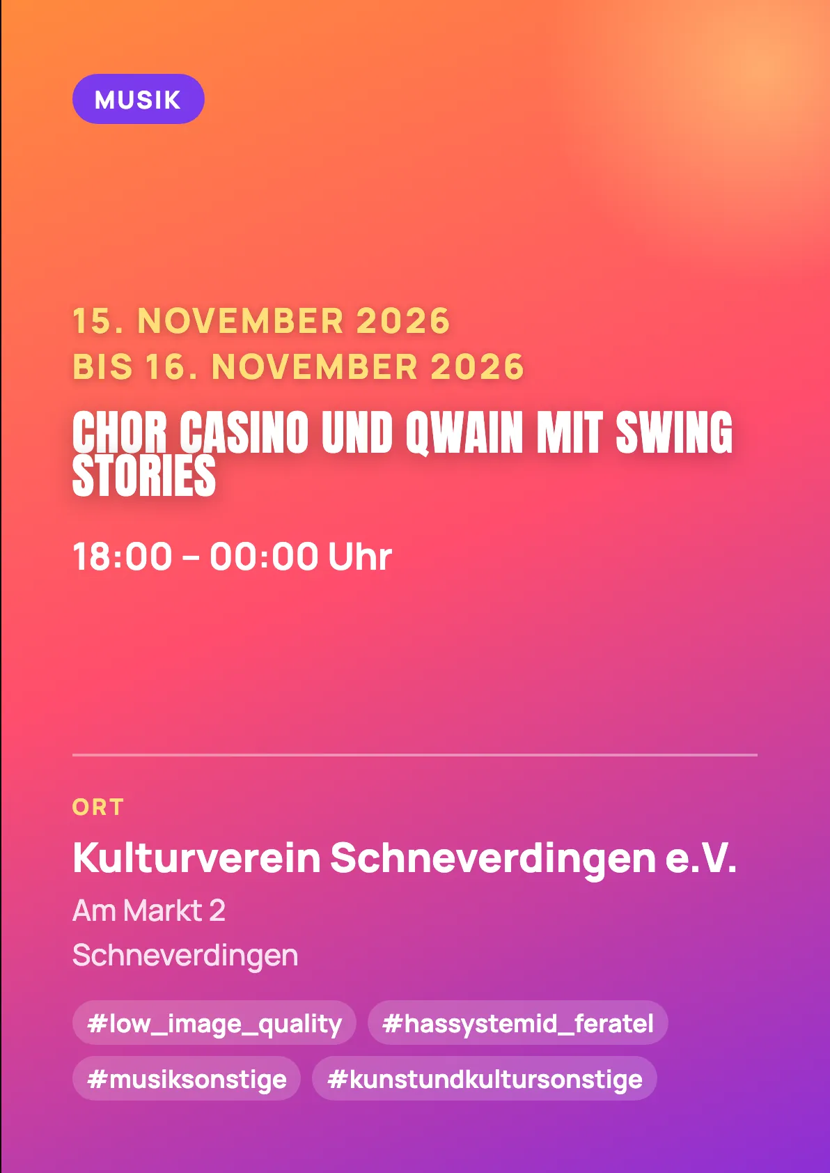 Veranstaltungsflyer