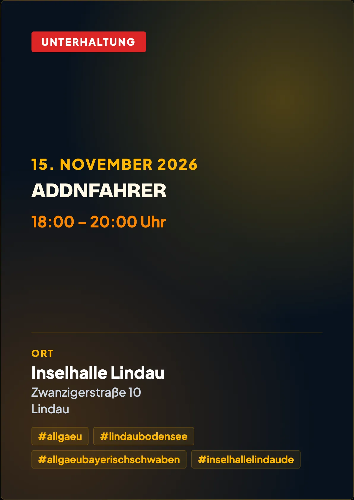 Veranstaltungsflyer