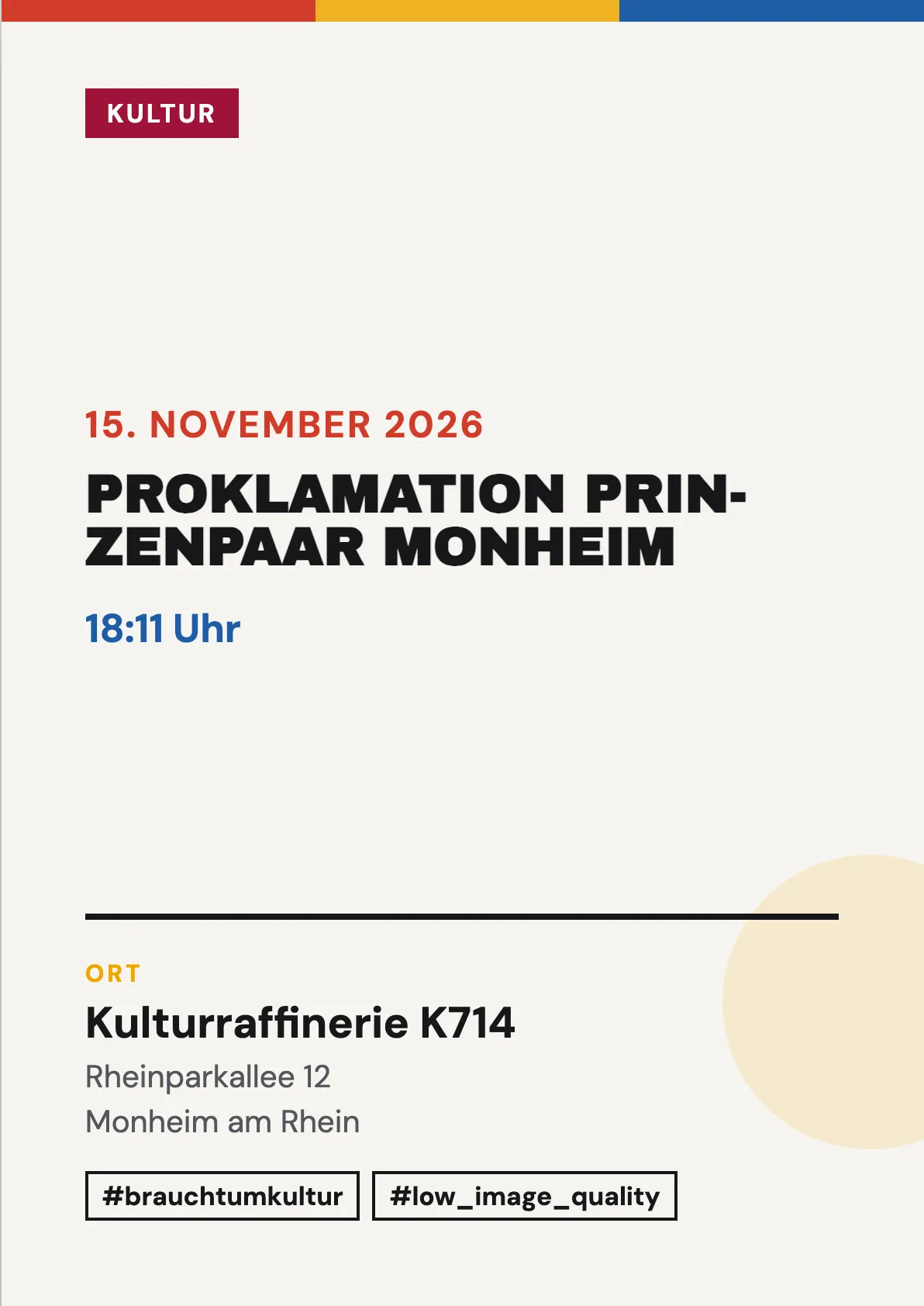 Veranstaltungsflyer