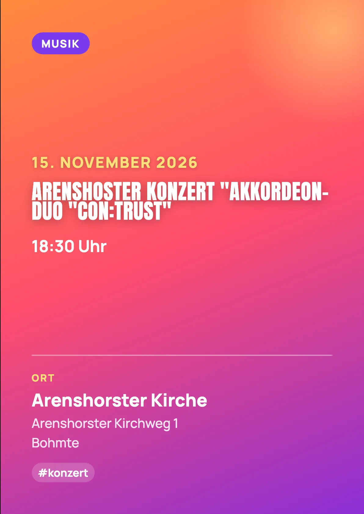 Veranstaltungsflyer