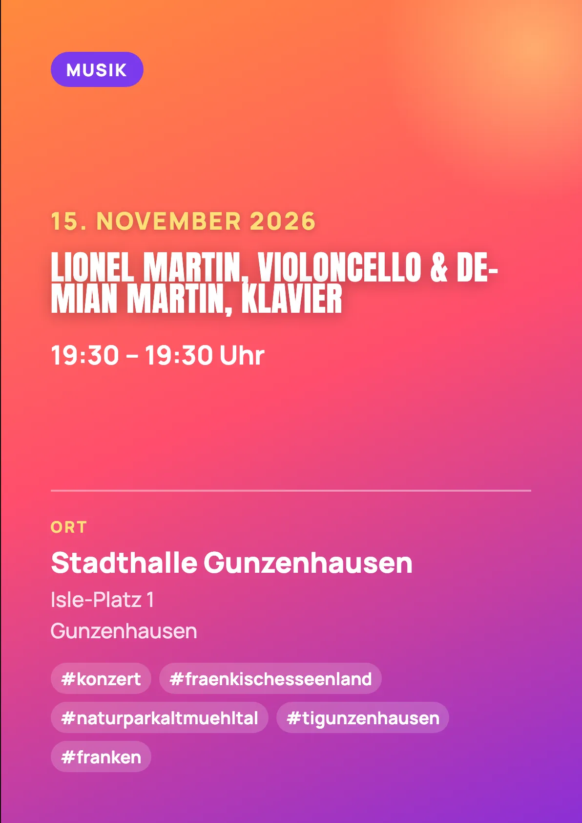 Veranstaltungsflyer