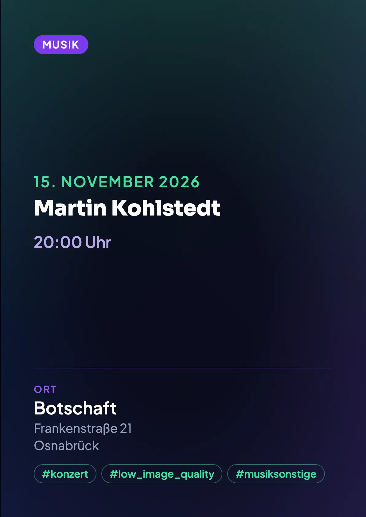 Veranstaltungsflyer