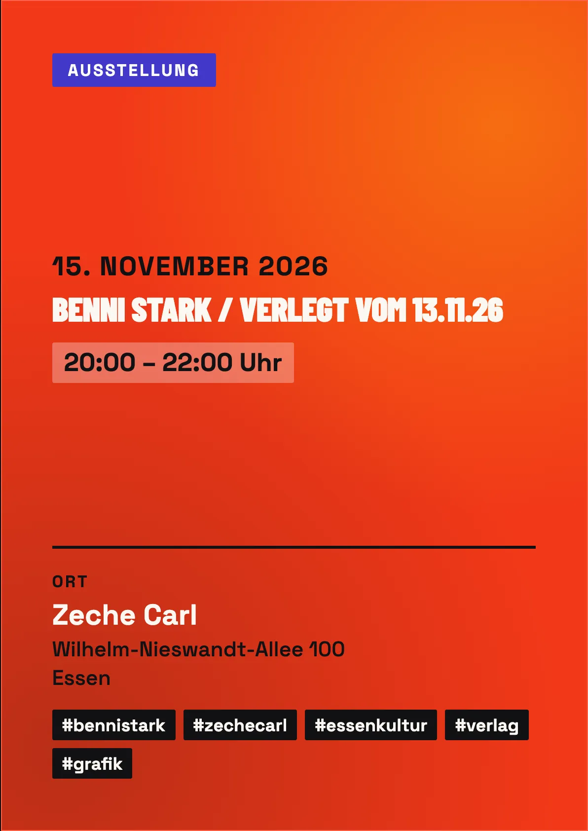 Veranstaltungsflyer