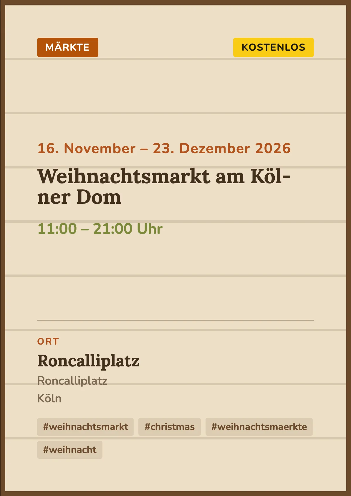 Veranstaltungsflyer