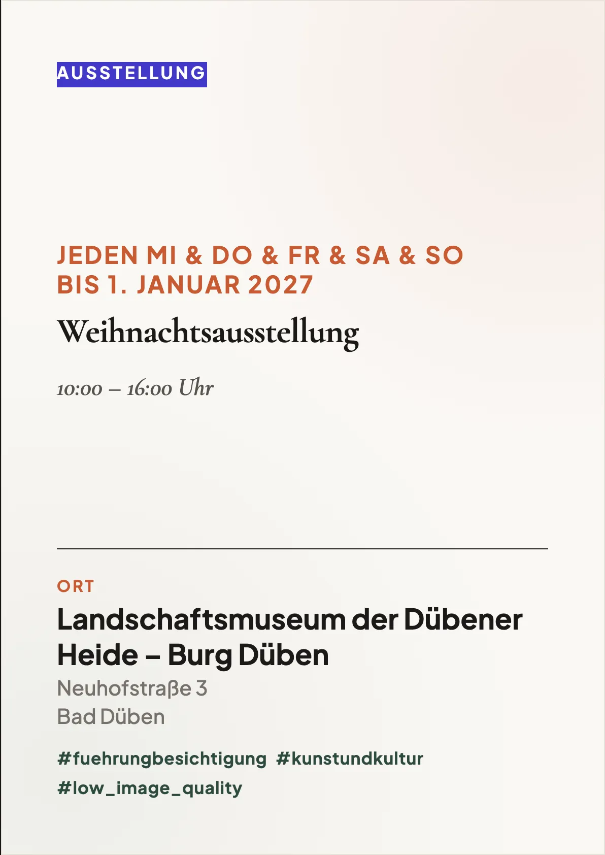 Veranstaltungsflyer