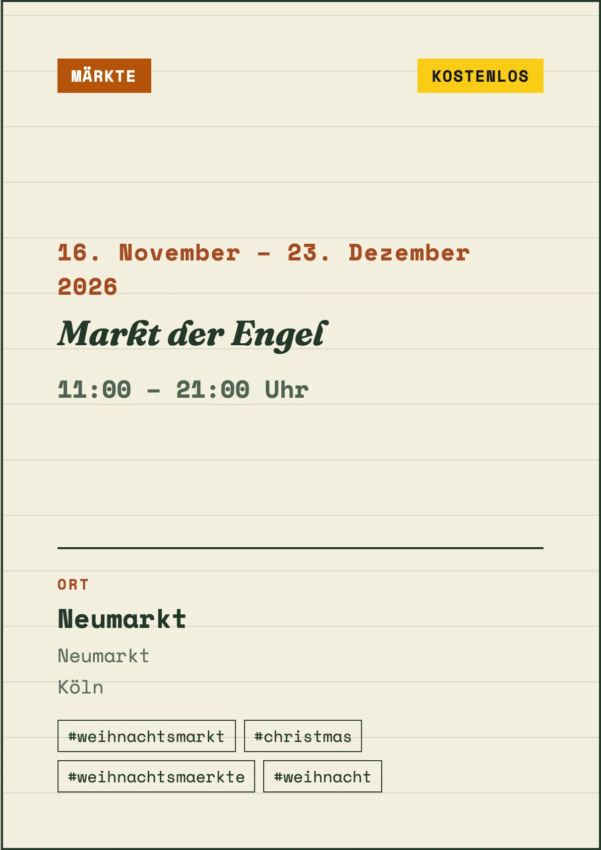 Veranstaltungsflyer