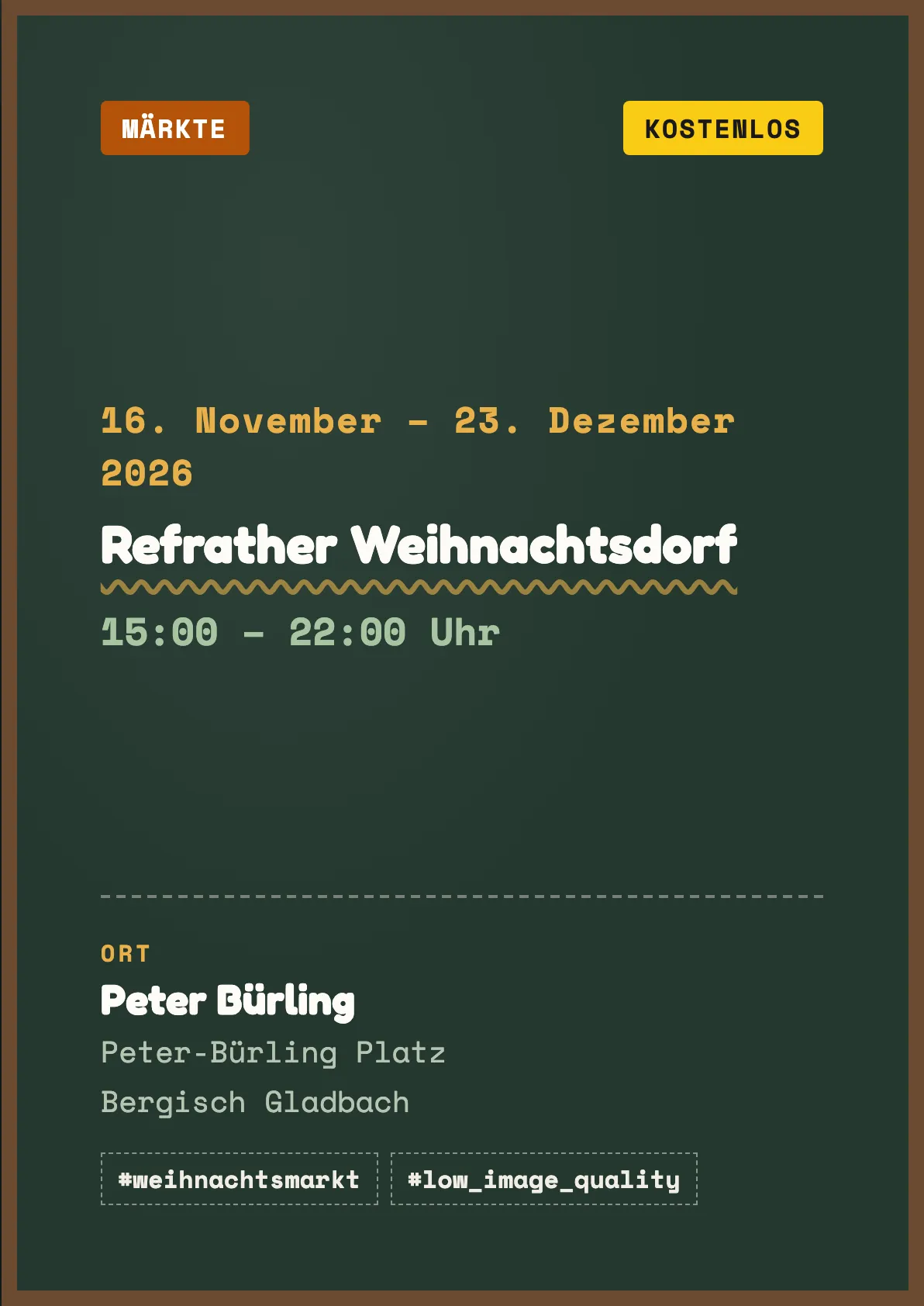 Veranstaltungsflyer