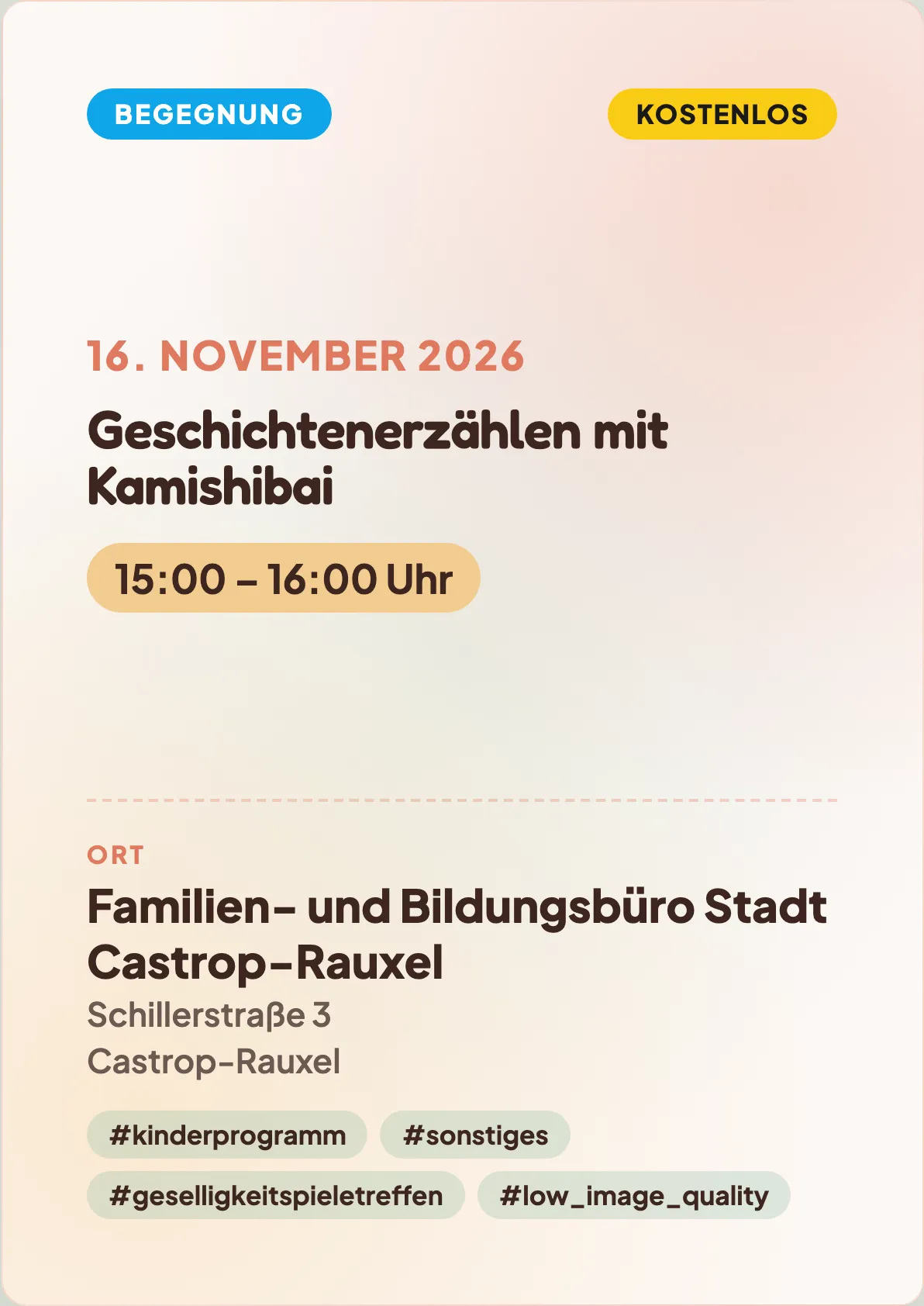 Veranstaltungsflyer