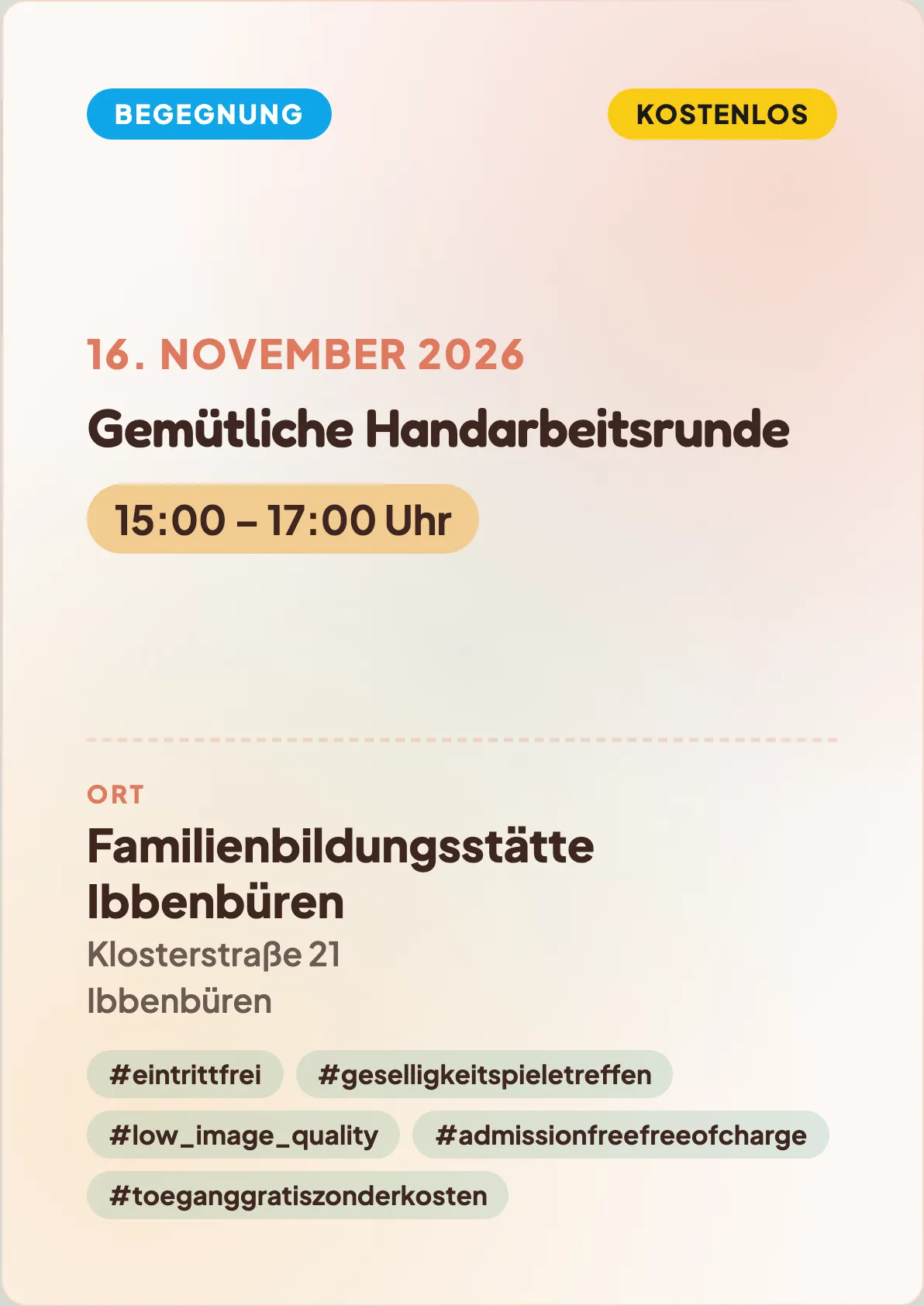 Veranstaltungsflyer