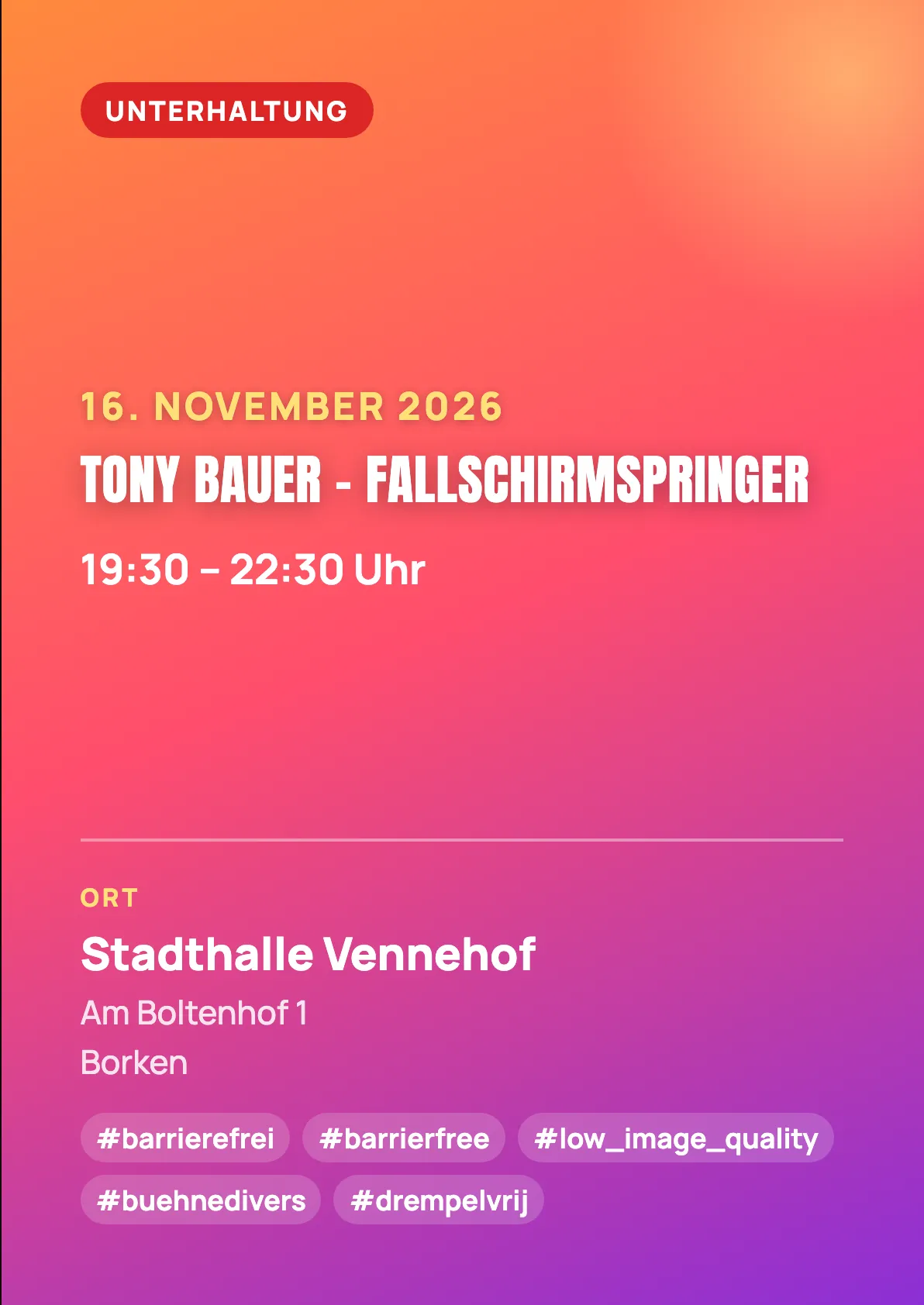 Veranstaltungsflyer