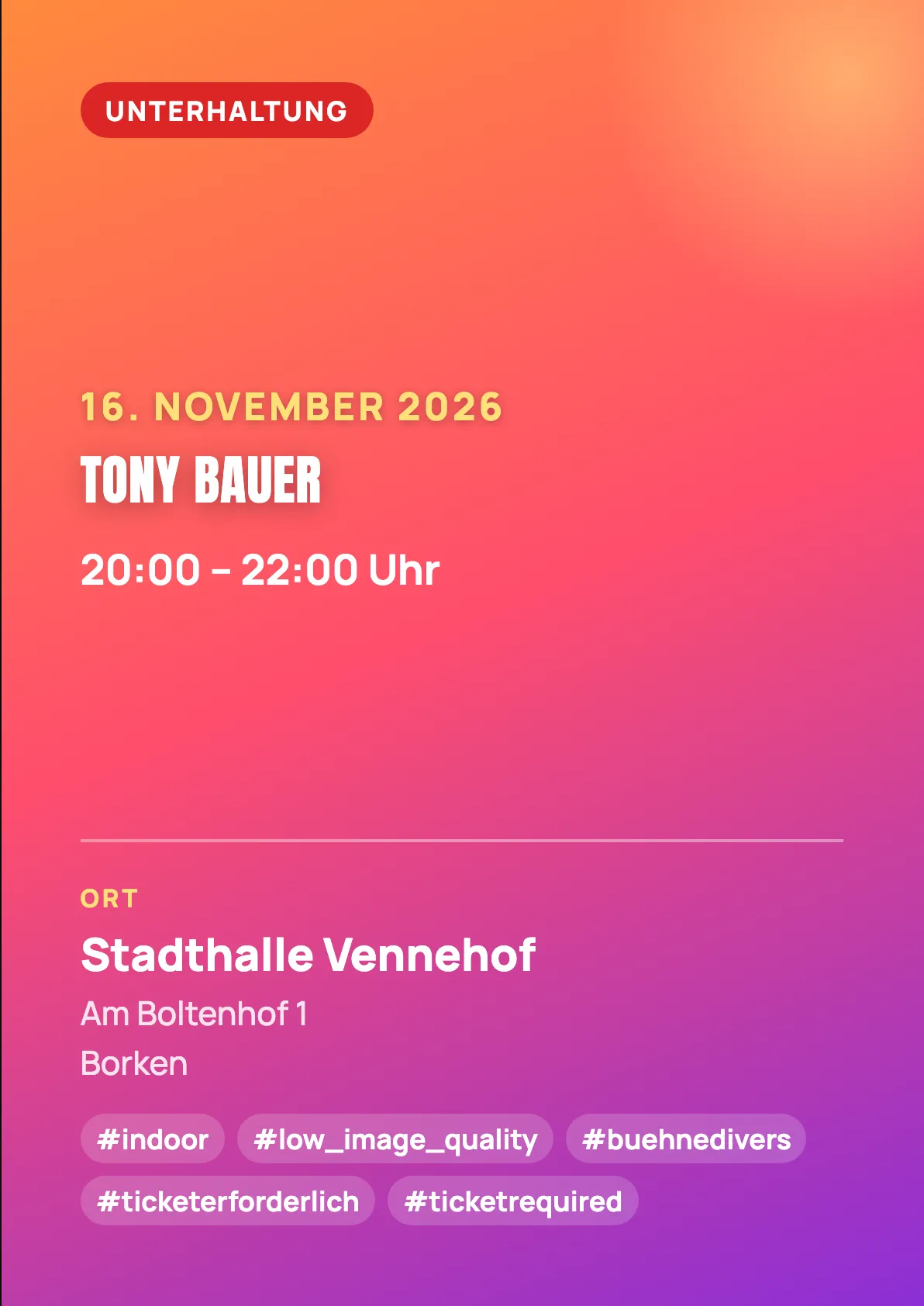 Veranstaltungsflyer