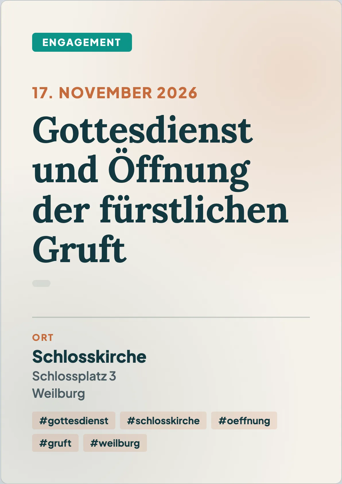 Veranstaltungsflyer