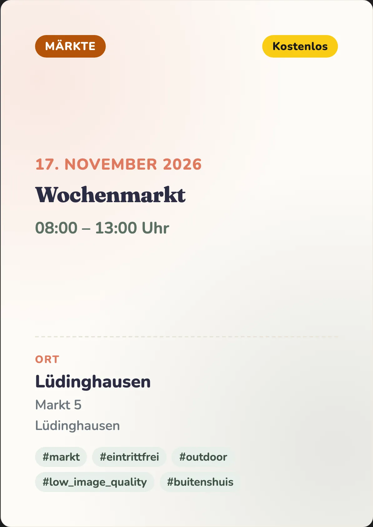 Veranstaltungsflyer