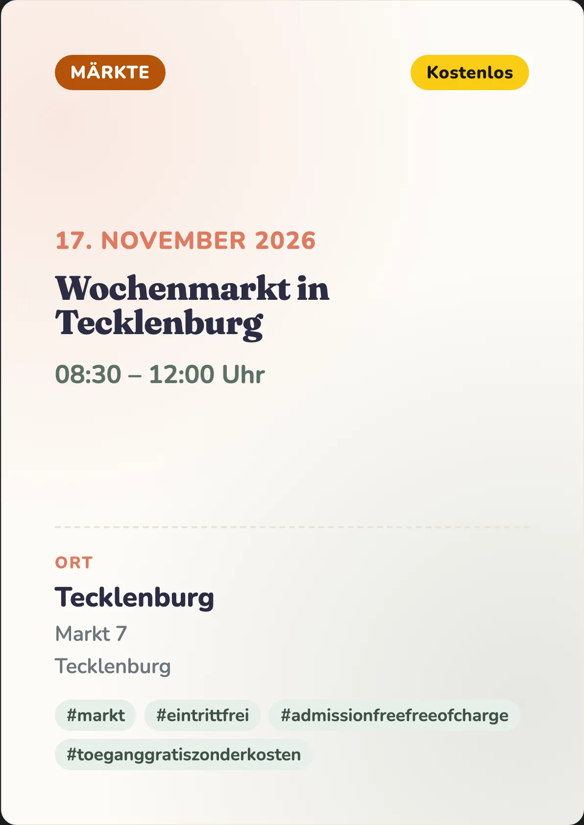 Veranstaltungsflyer