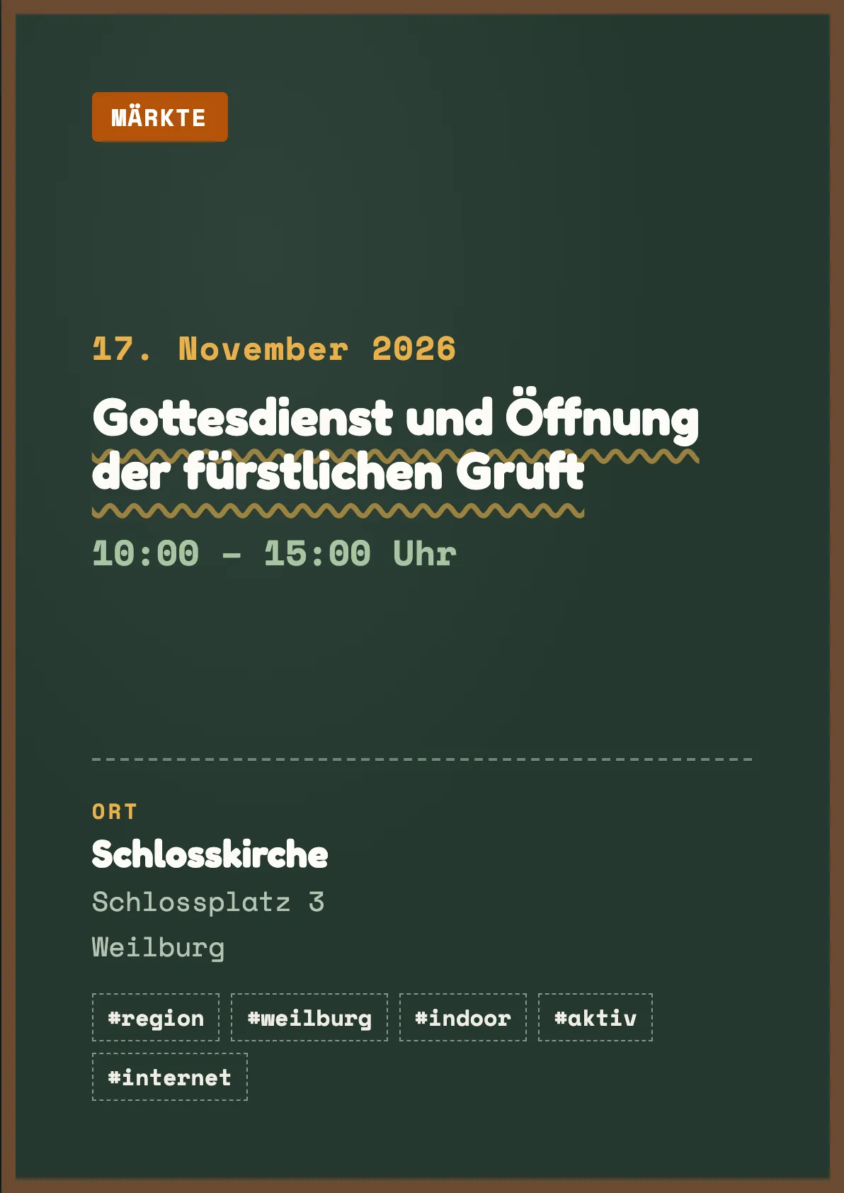 Veranstaltungsflyer