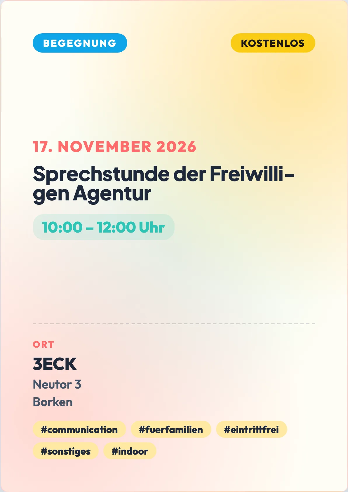 Veranstaltungsflyer