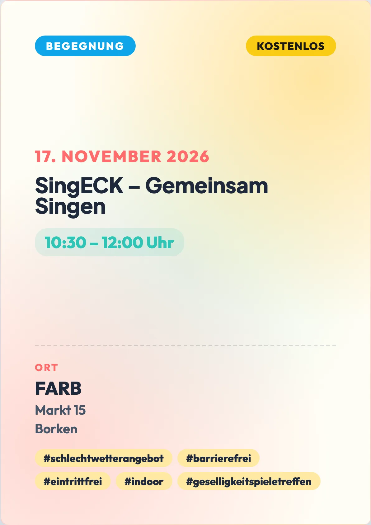 Veranstaltungsflyer