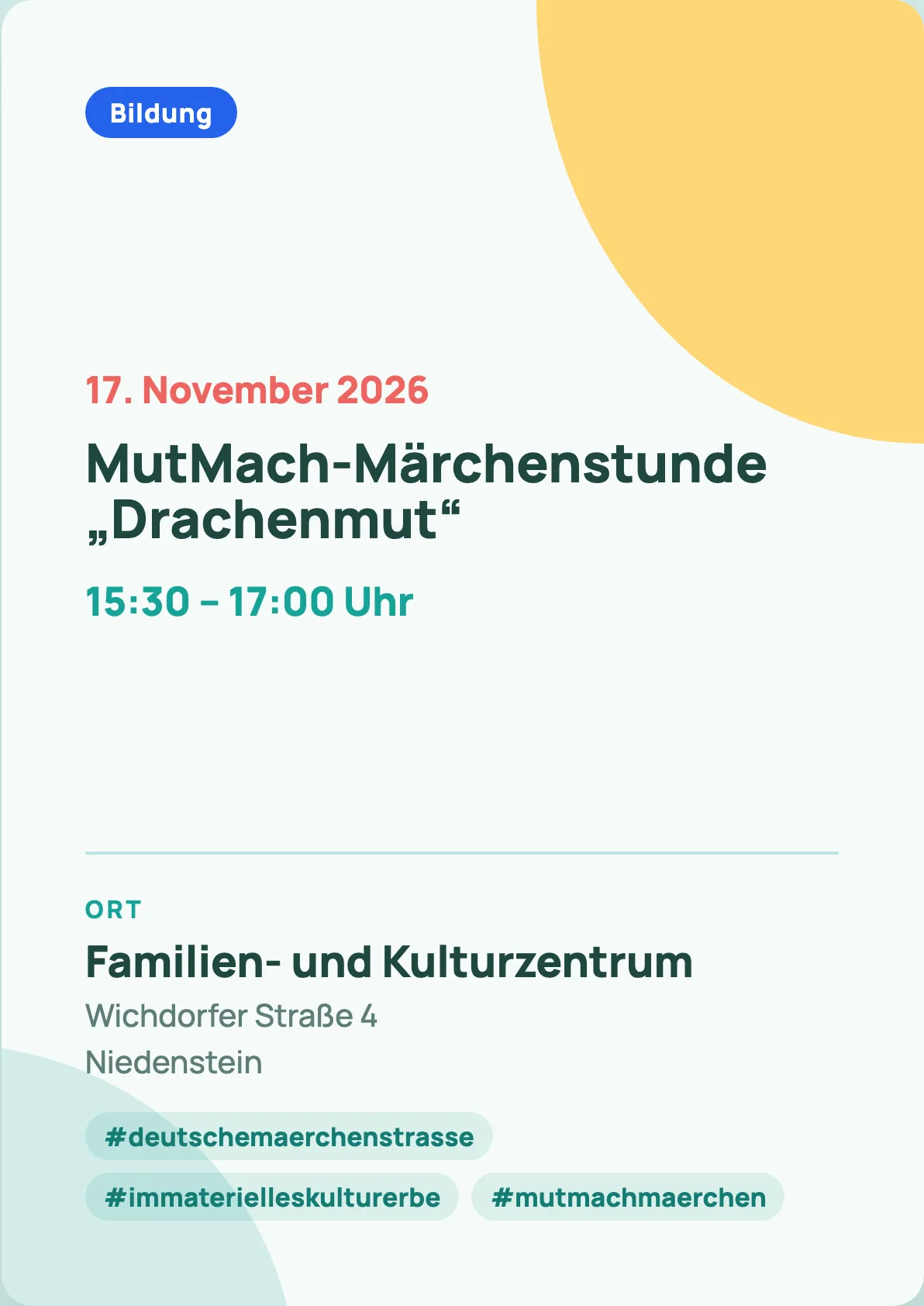 Veranstaltungsflyer
