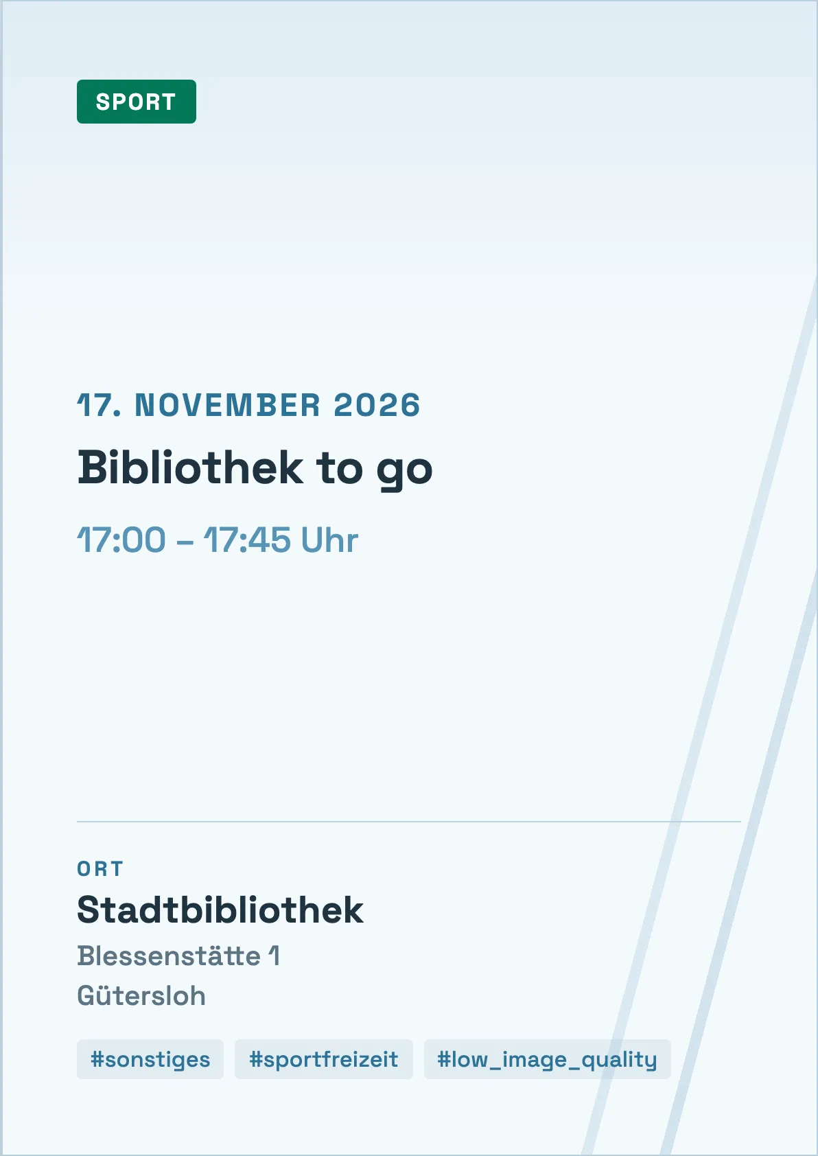 Veranstaltungsflyer