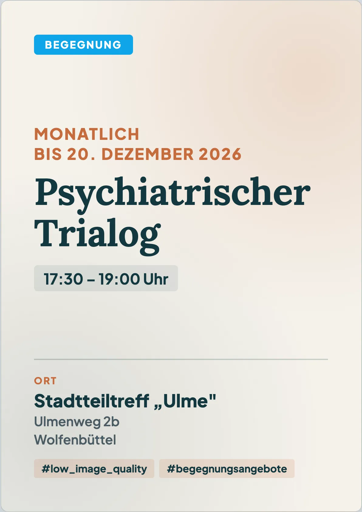 Veranstaltungsflyer