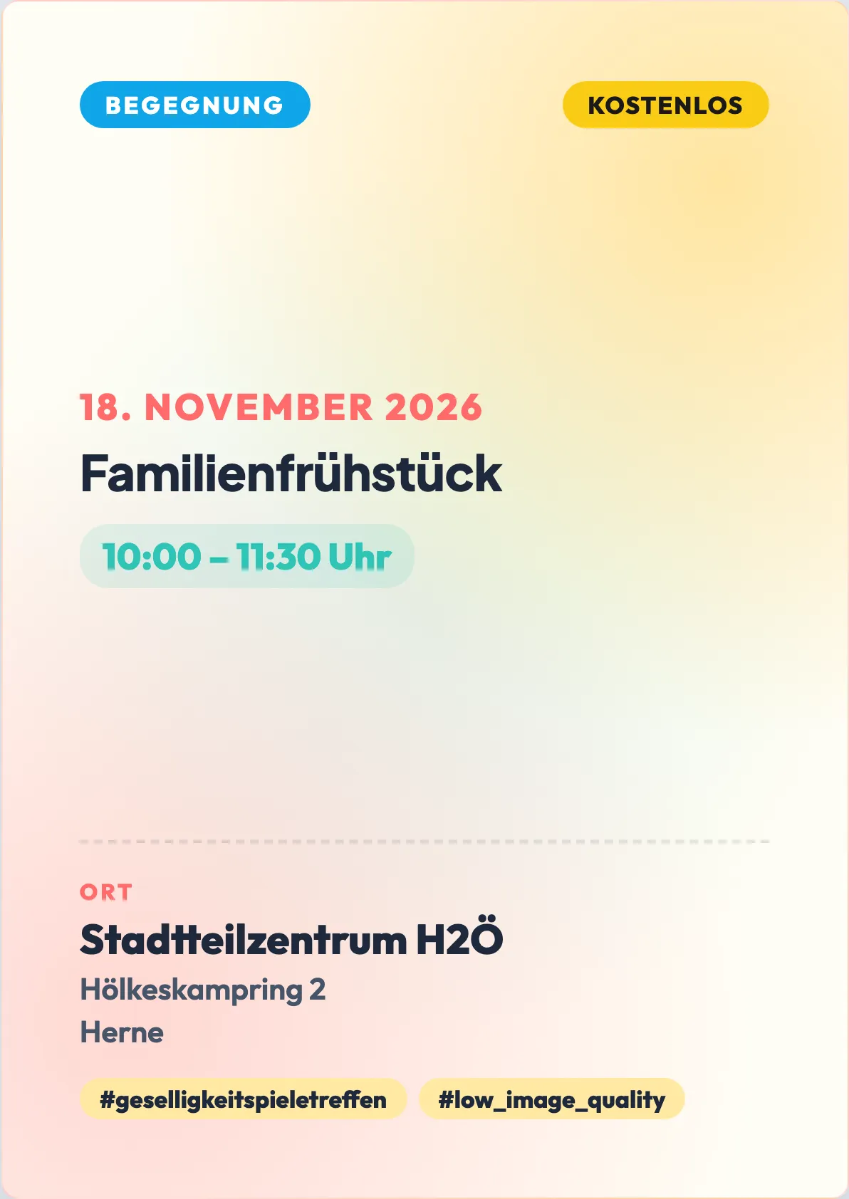 Veranstaltungsflyer