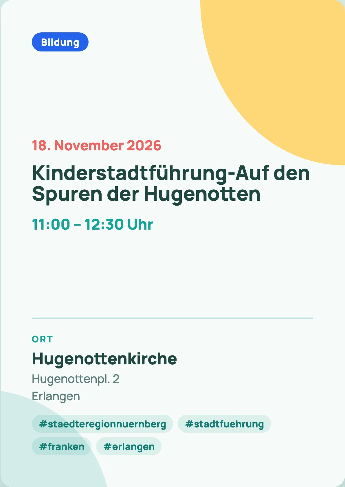 Veranstaltungsflyer