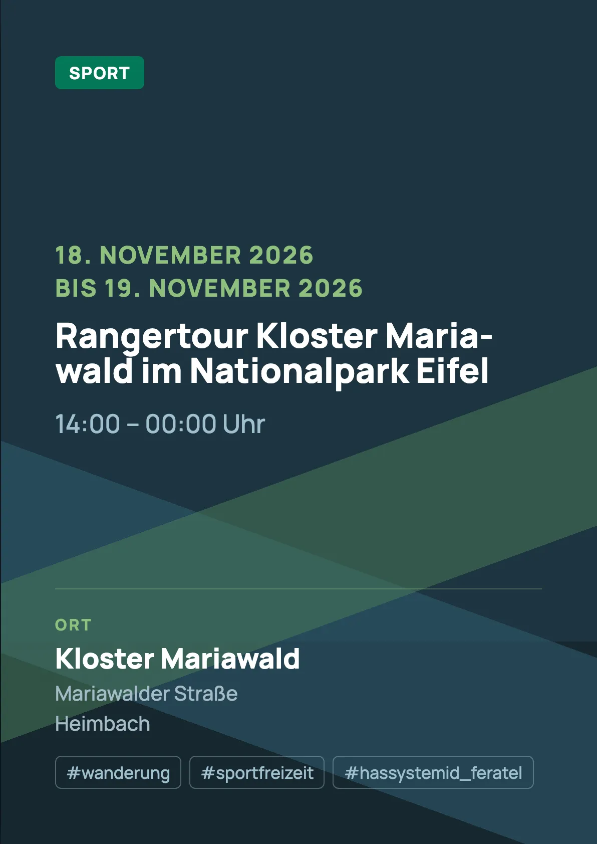 Veranstaltungsflyer
