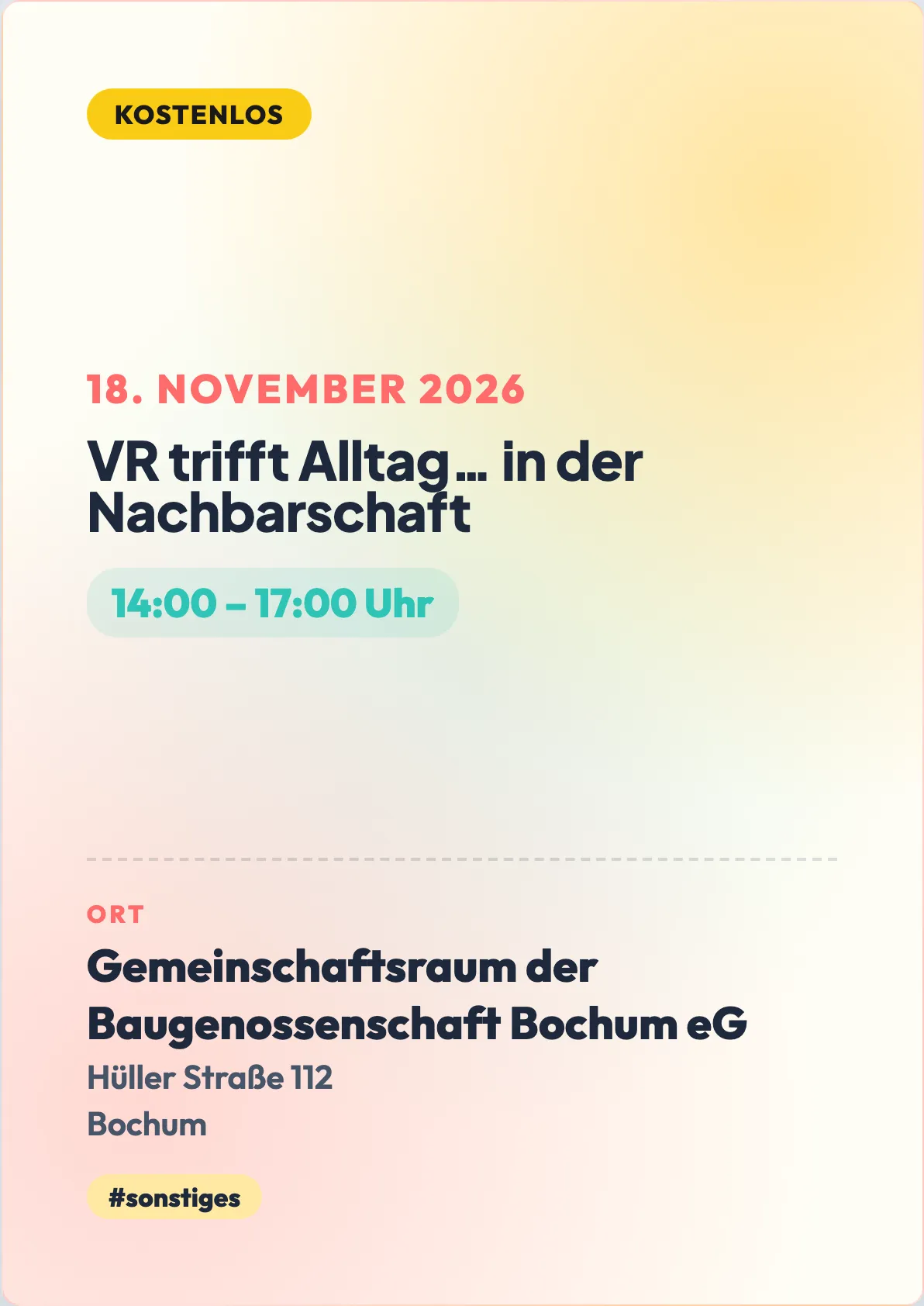Veranstaltungsflyer