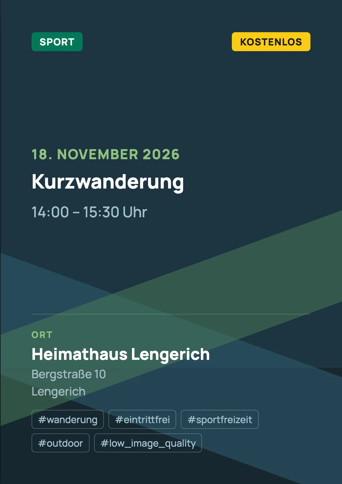 Veranstaltungsflyer