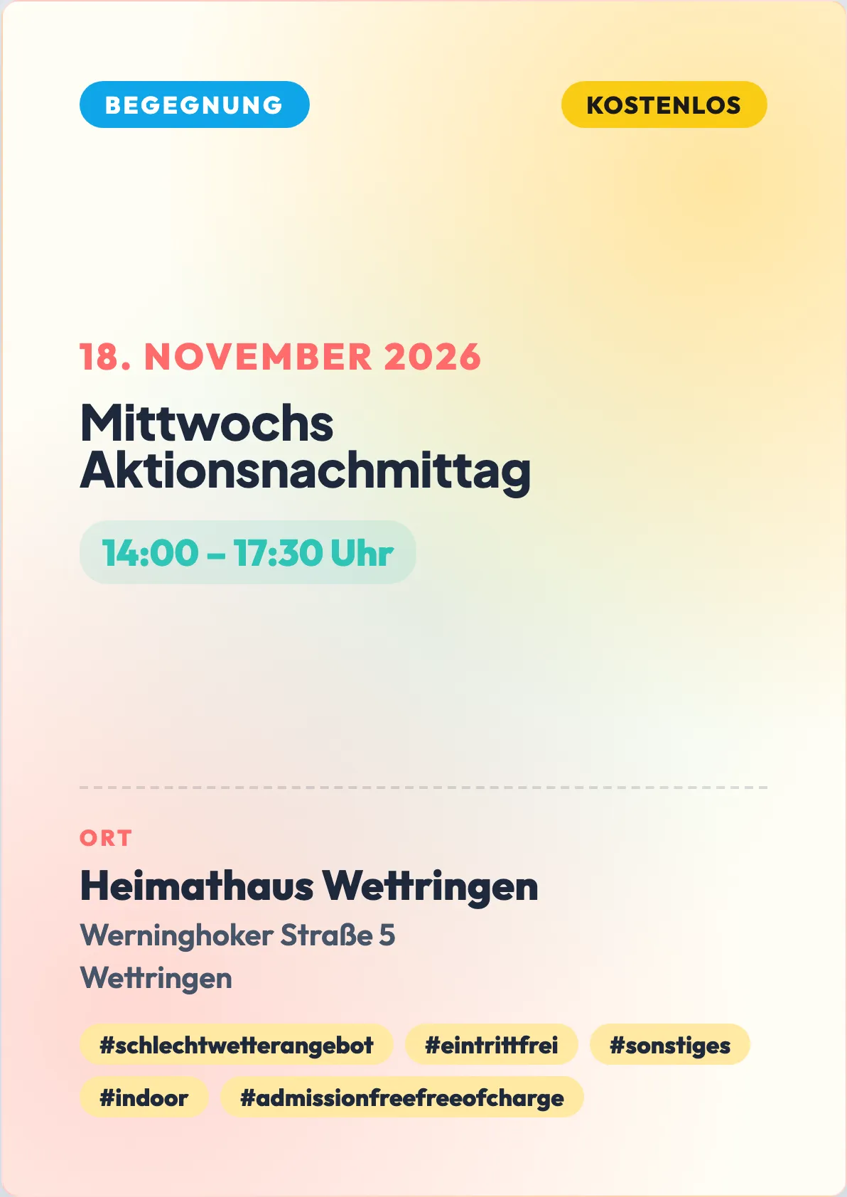 Veranstaltungsflyer