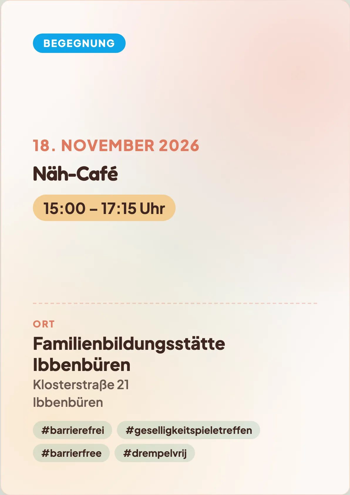 Veranstaltungsflyer