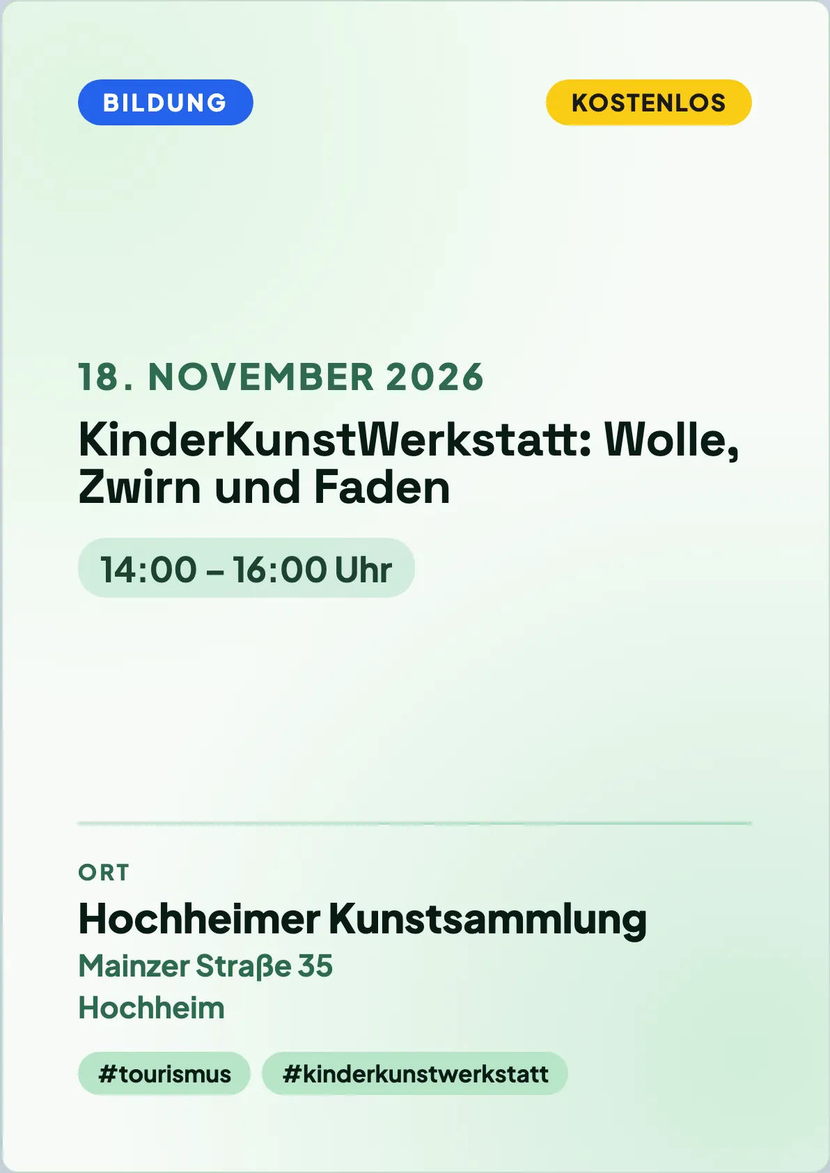 Veranstaltungsflyer