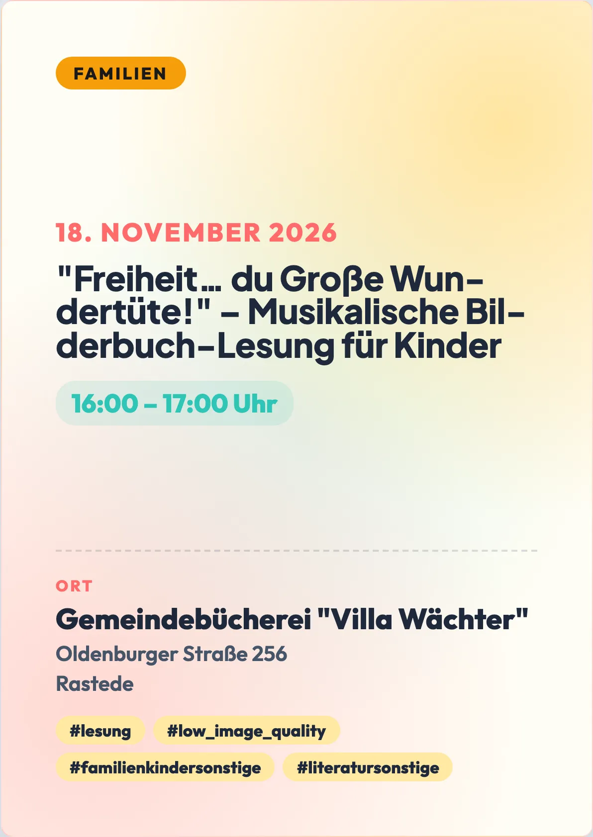 Veranstaltungsflyer
