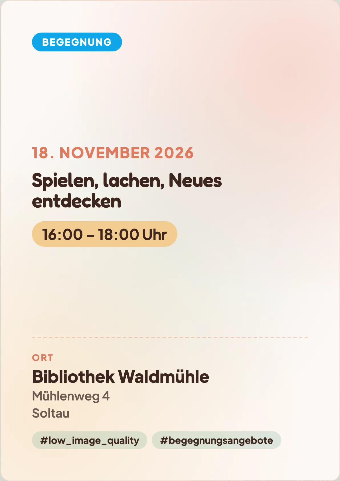 Veranstaltungsflyer