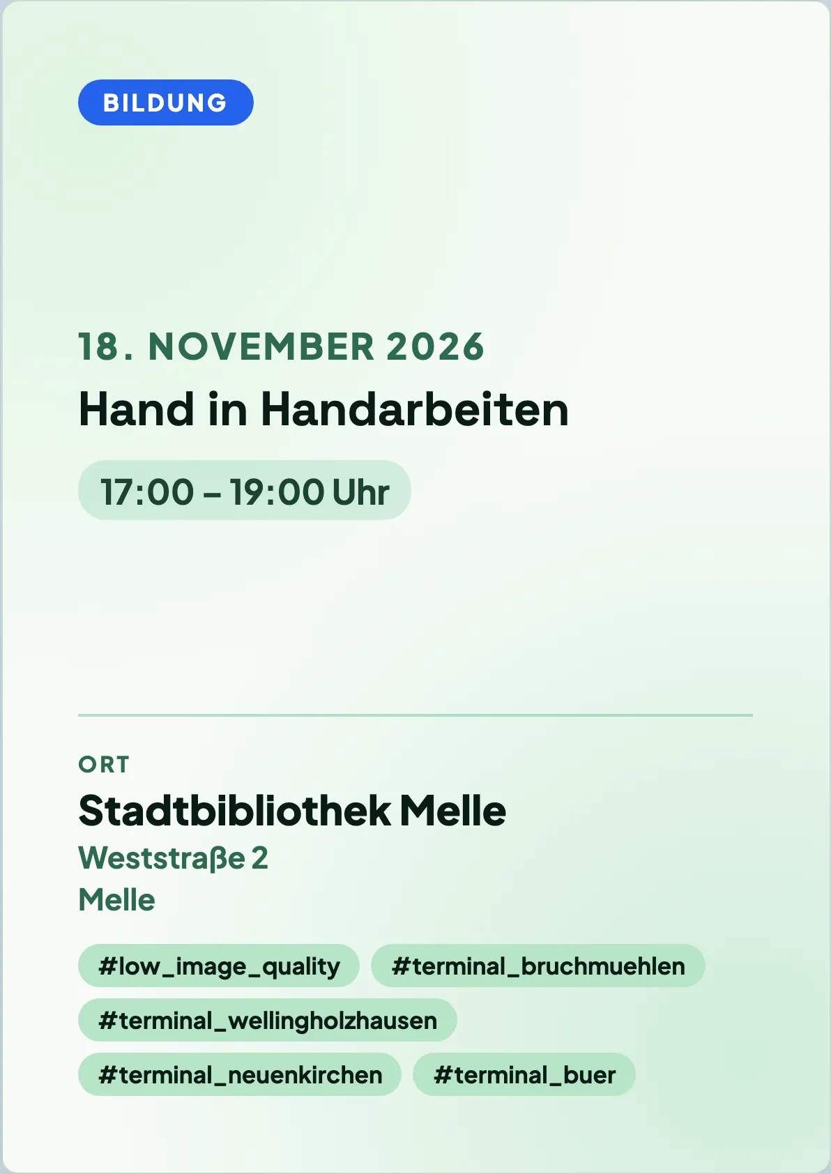 Veranstaltungsflyer