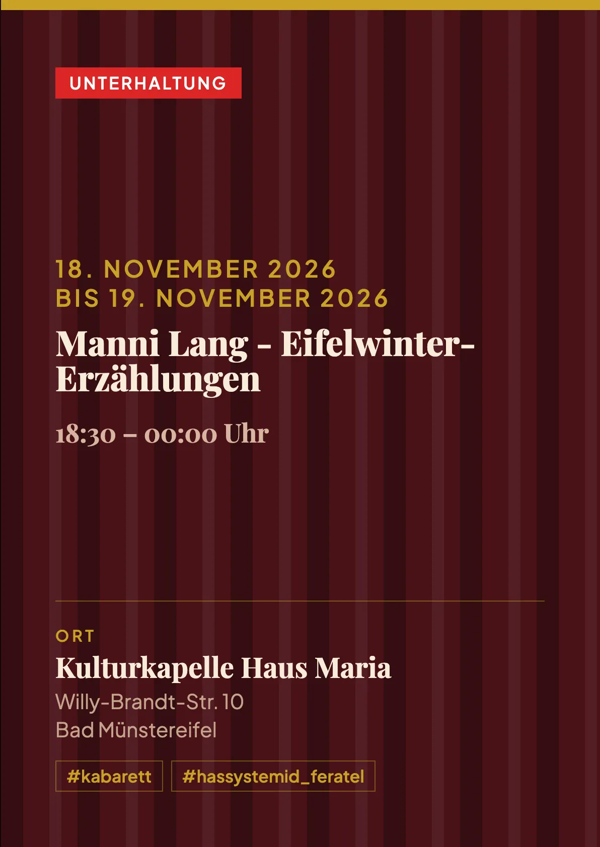 Veranstaltungsflyer
