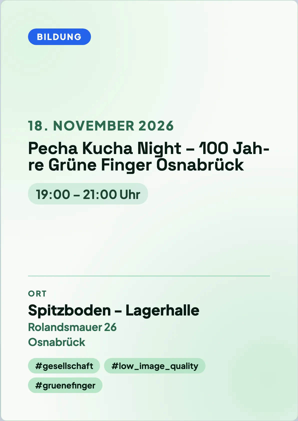 Veranstaltungsflyer