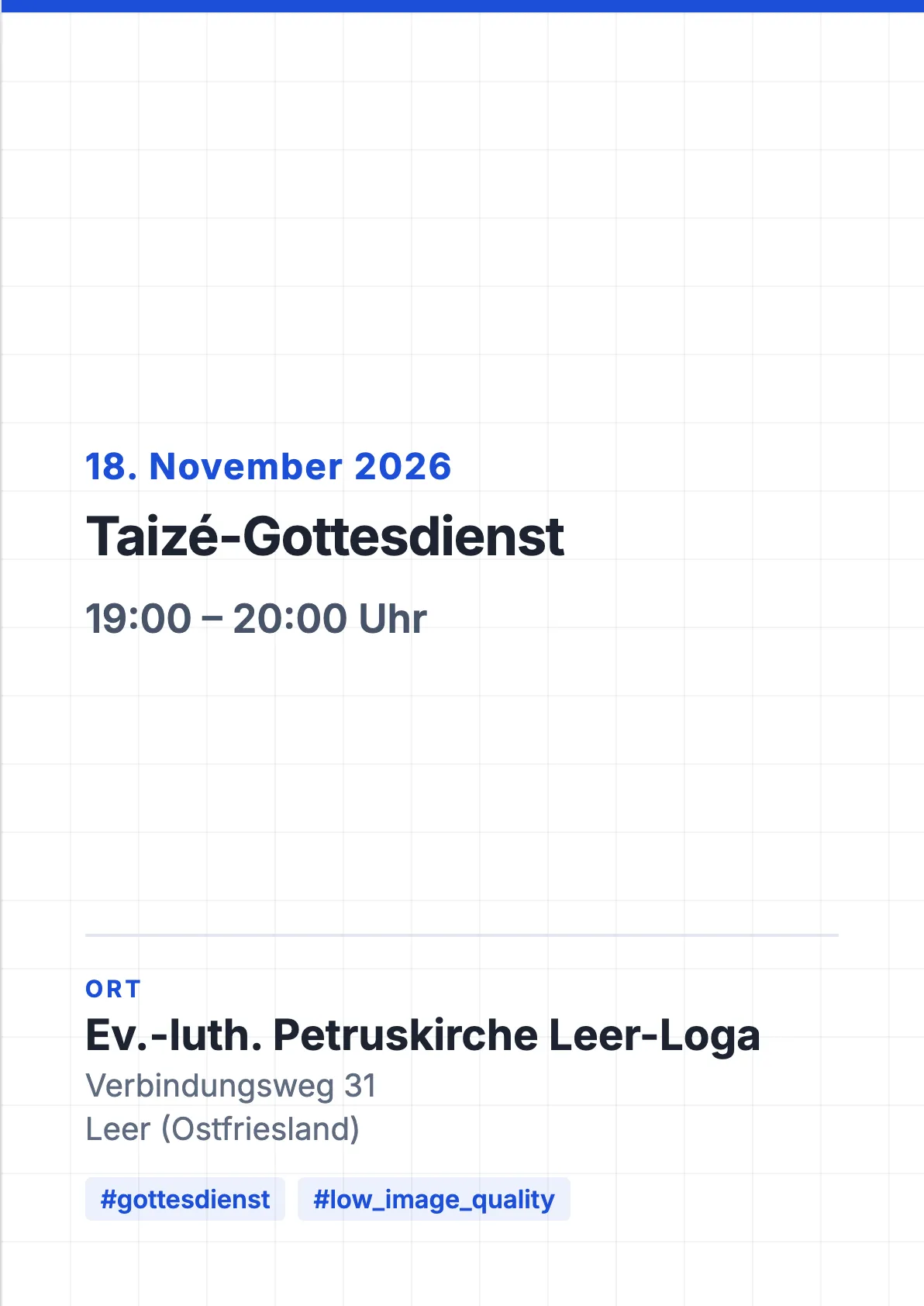 Veranstaltungsflyer