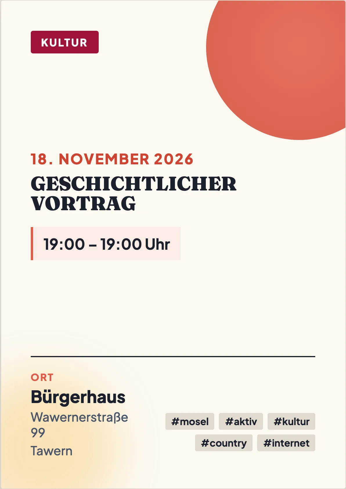 Veranstaltungsflyer
