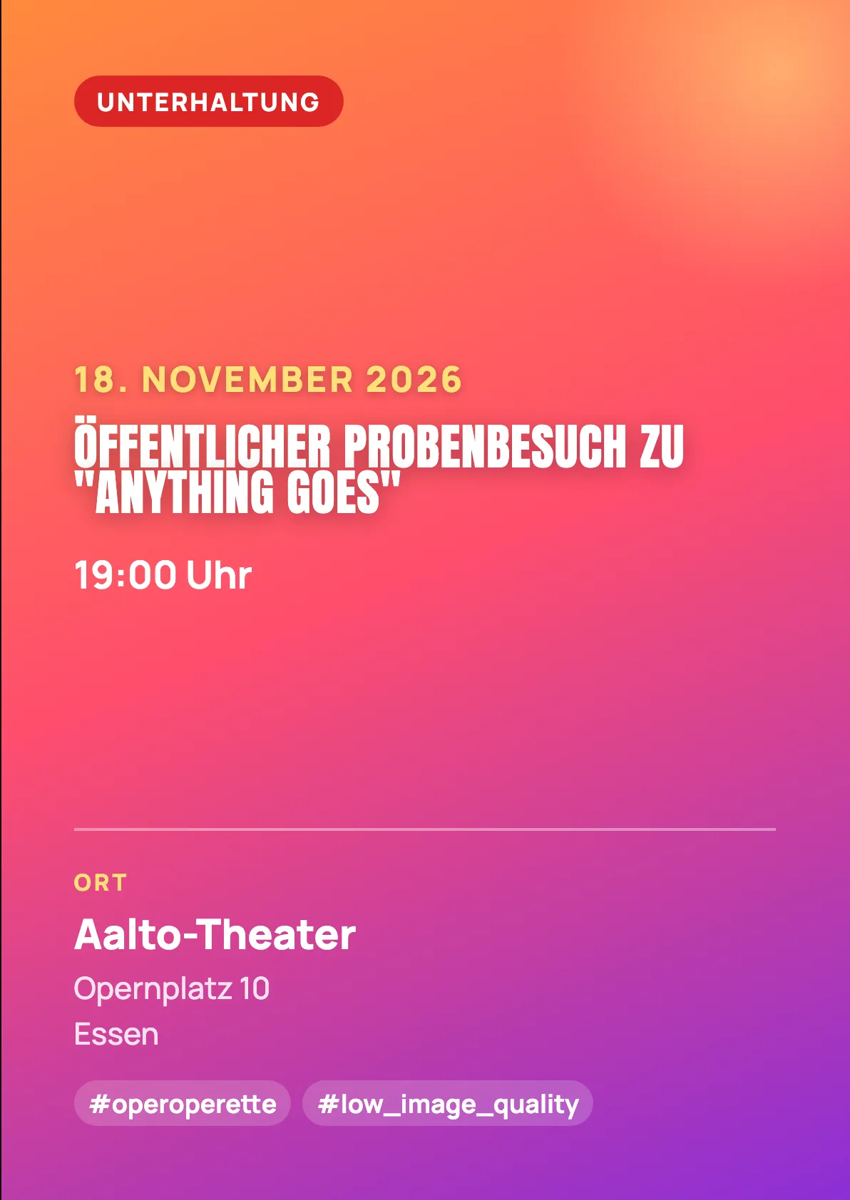 Veranstaltungsflyer