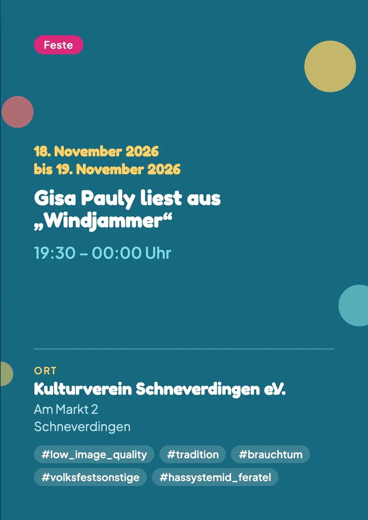 Veranstaltungsflyer