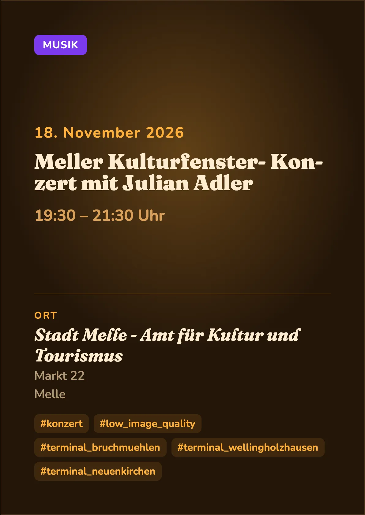 Veranstaltungsflyer