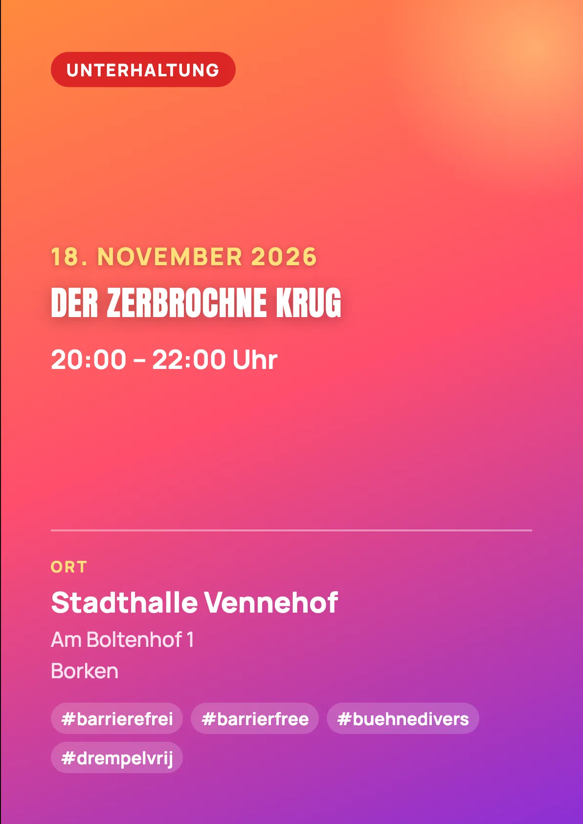 Veranstaltungsflyer