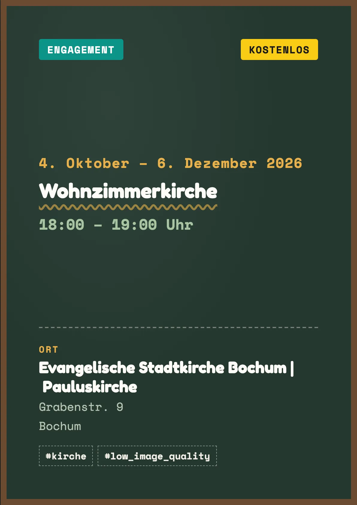 Veranstaltungsflyer