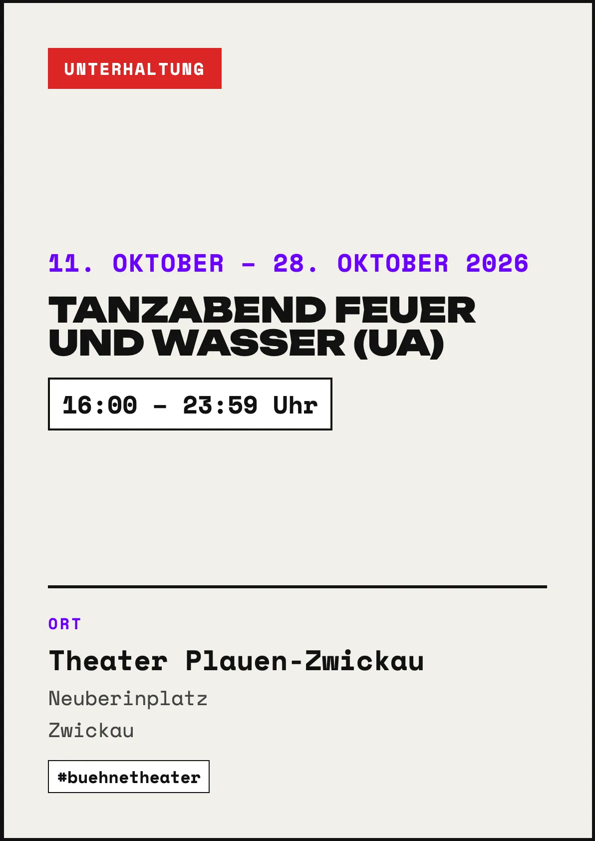 Veranstaltungsflyer
