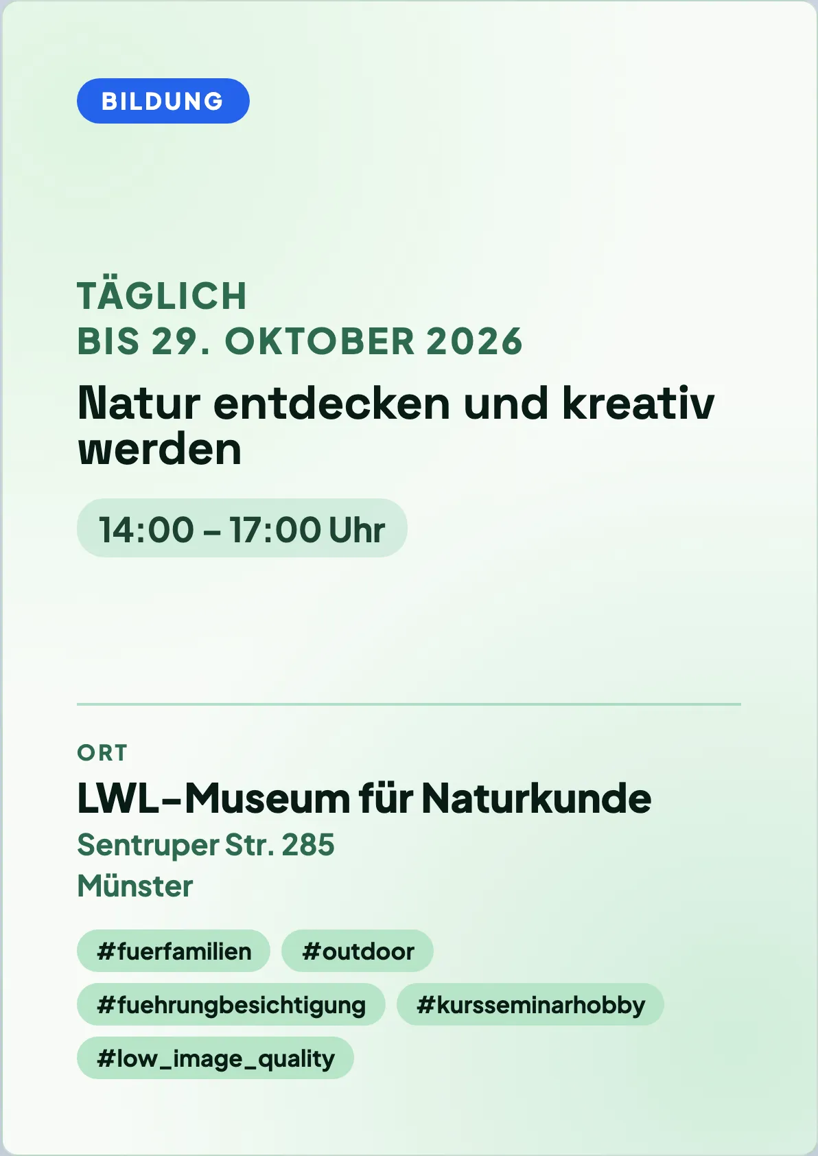 Veranstaltungsflyer