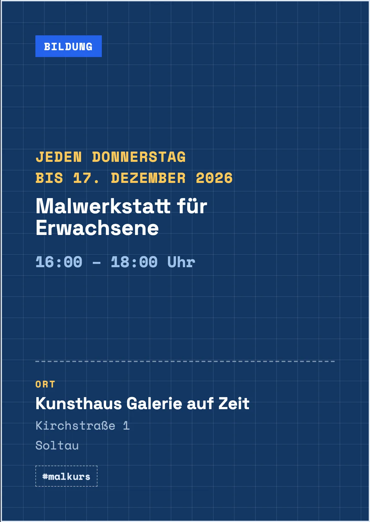 Veranstaltungsflyer
